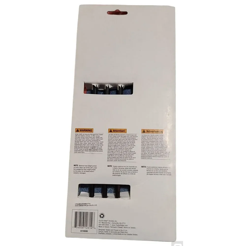 Bear Archery Youth Safetyglass Arrows 3ea Per Card 28